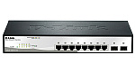 DGS-1210-10/F1A Коммутатор D-LINK Настраиваемый L2 , 8х1000Base-T, 2х1000Base-X SFP, упрощенный интерфейс CLI