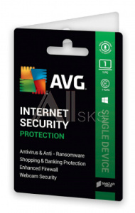 1093591 Ключ активации Avast AVG Internet Security 1PC 1Y (ISCEN12EXXS001)