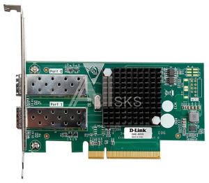 D-Link DXE-820S/A1A PCI-Express Network Adapter with 2 10GBase-X SFP+ port.802.1Q VLAN, 802.3x Flow Control, Jumbo frame 15K, 802.1p QoS, 802.3ad Link