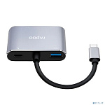 Мультифункциональный адаптер, Rapoo, XD30, 1xHDMI, 1xVGA, Grey (1 год)