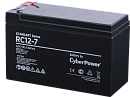 1000527456 Аккумуляторная батарея SS CyberPower RC 12-7 / 12 В 7 Ач Battery CyberPower Standart series RС 12-7, voltage 12V, capacity (discharge 20 h) 7Ah, max.
