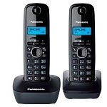 1192831 Panasonic KX-TG1612RUH (серый) {Доп трубка в комплекте,АОН, Caller ID,12 мелодий звонка,поиск трубки}