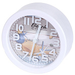 1863847 Perfeo Quartz часы-будильник "PF-TC-013", круглые диам. 10,5 см, ракушка