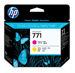 Печатающая головка Печатающая головка HP 771 для DesignJet Z6200/Z6600/Z6800, пурпурная/желтая