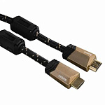 426700 Кабель аудио-видео Hama HDMI (m)/HDMI (m) 3м. феррит.кольца позолоч.конт. черный (00122211)