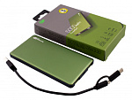 1152248 Мобильный аккумулятор GP Portable PowerBank MP05 Li-Pol 5000mAh 2.1A+2.1A зеленый 2xUSB