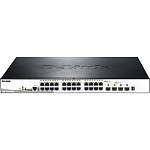 1000366944 Коммутатор D-LINK Сетевой коммутатор/ Gigabit Stackable SmartPro Switch with 24 10/100/1000Base-T PoE ports and 4 10G SFP+ ports