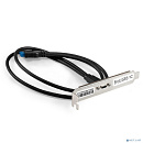 Exegate EX298296RUS Планка портов в корпус Type-C ExeGate BrctUSB3-1C (USB 3.2 Gen1 20pin (IDC 20pin F) --> USB 3.2 Gen1 Type-Cf, кабель 30см)