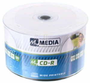 1476906 Диск CD-R MyMedia 700Mb 52x Pack wrap (50шт) Printable (69206)