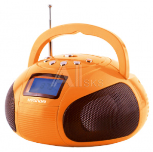 480252 Аудиомагнитола Hyundai H-PAS120 оранжевый 6Вт/MP3/FM(dig)/USB/SD