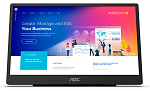 15,6" AOC 16T2 Tonch 1920x180 60Гц IPS W-LED 16:9 4ms(GtG) 1*MicroHDMI 1.4 2*USB-C(DP Alt) 50M:1 700:1 170/170 250cd Tilt 5/25 Pivot with iMenu Black 15,6" AOC 16T2 Tonch 1920x180 60Гц IPS W-LED 16:9 4ms(GtG) 1*MicroHDMI 1.4 2*USB-C(DP Alt) 50M:1 700:1 170/170 250cd Tilt 5/25 Pivot with iMenu Black