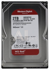 Western Digital HDD SATA-III 2Тb Red for NAS WD20EFAX, 5400 rpm, 256MB buffer, 1 year