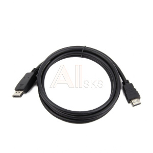 1869272 Bion Кабель DisplayPort - HDMI, 20M/19M, однонаправленный конвертор сигнала с DisplayPort в HDMI, 3м, черный [BXP-CC-DP-HDMI-030]