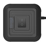 11022305 RITMIX RM-2124 Black Сетевой фильтр с кнопкой питания {16А,12 розеток, 4 выхода USB Type А 5 В, 3,1 А, 2 м } {80003363}