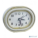 Perfeo Quartz часы-будильник "PF-TC-017", овальные 10,5*12,5 см, подсветка, хаки