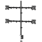 D421E-B ONKRON кронштейн для четырех мониторов 13"-32" настольный, чёрный D421E