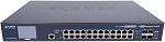 1000467275 коммутатор PLANET L2+/L4 24-Port 10/100/1000T 75W Ultra PoE + 4-Port 10G SFP+ Managed Switch with Color LCD Touch Screen, Hardware Layer3 IPv4/IPv6