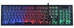 1070510 Клавиатура Оклик 410MRL черный USB slim Multimedia LED