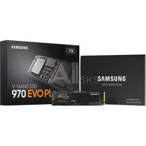 1000689227 Твердотельные накопители/ Samsung SSD 970 EVO Plus, 1000GB, M.2(22x80mm), NVMe 1.3, PCIe 3.0 x4, 3-bit MLC, R/W 3500/3300MB/s, IOPs 600 000/550 000,
