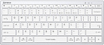 1678100 Клавиатура A4Tech Fstyler FBX51C белый USB беспроводная BT/Radio slim Multimedia для ноутбука (FBX51C WHITE)