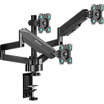G280-B ONKRON кронштейн (держатель) для трех мониторов 13"-32" дюймов настольный, черный G280