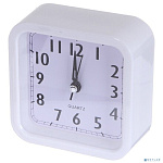 Perfeo Quartz часы-будильник "PF-TC-019", квадратные 10*10 см, белые