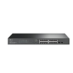 11065696 Коммутатор TP-Link Коммутатор/ JetStream™ 18-Port Gigabit Smart Switch with 16-Port PoE+ EUplug