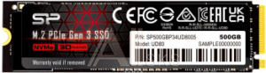 Накопитель SSD Silicon Power PCIe 3.0 x4 250GB SP250GBP34UD8005 M-Series UD80 M.2 2280