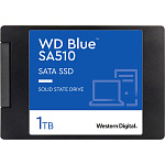 1000689522 Твердотельные накопители/ WD SSD Blue SA510, 1.0TB, 2.5" 7mm, SATA3, R/W 560/530MB/s, IOPs 95 000/84 000, TBW 400, DWPD 0.2 (12 мес.)
