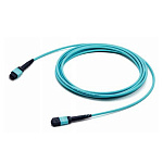 11049564 Hyperline FHD-MC3-504-MPOF12/PS-MPOF12/PS-B-2M-LSZH-AQ Патч-корд волоконно-оптический МРО (мама)-МРО (мама), тип B, 12 волокон, 50/125 (OM4), 40/100G,