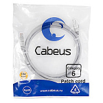 1864798 Cabeus PC-UTP-RJ45-Cat.6-1.5m Патч-корд U/UTP, категория 6, 2xRJ45/8p8c, неэкранированный, серый, PVC, 1.5м