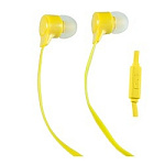 1372538 Perfeo наушники внутриканальные c микрофоном HANDY желтые PF-HND-YLW