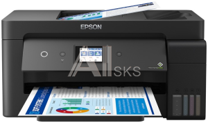 C11CH96404 Epson L14150 МФУ А3 цветное: принтер/копир/сканер/факс, 38/24 стр./мин.(чб/цвет), ADF 35 стр., USB/LAN, в комплекте чернила 6 500/5 200 стр.(чб/цвет)