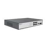 1000714122 Коммутатор/ Managed L2 Switch 8x1000Base-T PoE, 2x1000Base-X SFP, PoE Budget 135W, RJ45 Console, 19" w/brackets