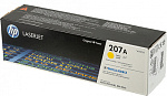 1208731 Картридж лазерный HP 207A W2212A желтый (1250стр.) для HP M255/MFP M282/M283