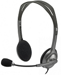 1987897 Наушники с микрофоном Logitech H111 серый 2.35м накладные оголовье (981-000588)