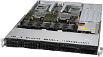 SYS-120C-TR. Server SUPERMICRO CloudDC SuperServer 1U 120C-TR 2x4310 12C 2.1GHz/4x32Gb RDIMM 3200(16xslots)/1xSM883 240GB SATA(8x2.5")/2x10Gbe RJ45/2x860W