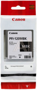 1125027 Картридж струйный Canon PFI-120 MBK 2884C001 черный матовый (130мл) для Canon imagePROGRAF TM-200/205