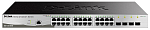 D-Link DGS-1210-28/ME/P/B2A, L2 Managed Switch with 24 10/100/1000Base-T ports and 4 1000Base-X SFP ports.16K Mac address, 802.3x Flow Control, 4K of