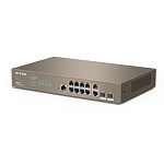 1888684 IP-COM G5312F Коммутатор управляемый в стойку, 10*1Gbit RJ45, 2*SFP 1Gbit, console port