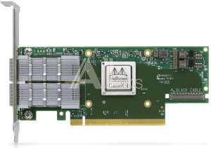 1000537038 Адаптер MELLANOX Infiniband ConnectX®-6 VPI adapter card, HDR IB (200Gb/s) and 200GbE, dual-port QSFP56, PCIe4.0 x16, tall bracket