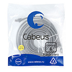 1956097 Cabeus PC-UTP-RJ45-Cat.6-10m-LSZH Патч-корд U/UTP, категория 6, 2xRJ45/8p8c, неэкранированный, серый, LSZH, 10м