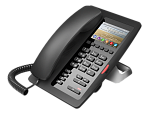 SIP телефон Fanvil H5W, 2 SIP-акк., 3.5", 480x320 Цвет. экран, POE, БП в комп., 2x100 Mbps, Wi-Fi, Чёрный, 6 прог. клав.