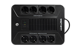 UPS SAFE PRO 1000 SMARTWATT ИБП линейно-интерактивный, 1000/600 ВА/Вт, напольный/настенный, LED индикация, Schuko CEE7/4 - 8 шт. (4 шт. с резервным питанием, 4 шт. - се