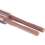 1608121 Rexant 01-6209-3 Кабель акустический, 2х4.00 мм2, прозрачный BLUELINE, 100 м.