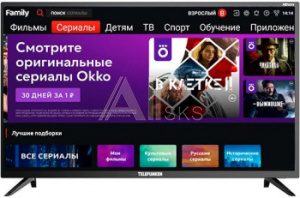 1669766 Телевизор LED Telefunken 31.5" TF-LED32S65T2S черный HD 50Hz DVB-T DVB-T2 DVB-C USB WiFi Smart TV (RUS)