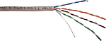 NM-UTP5E2PR-CU Кабель LANMASTER NewMax UTP, 2 пары, 25AWG, Кат.5e, PVC, серый, 305 метров