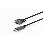 11019928 Кабель DisplayPort Cablexpert, (20M)-DVI(25M) 4K, экранированный, 1.8 м, черный (CC-DPM-DVIM-4K-6)