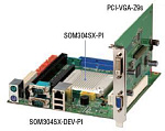 Отладочная плата SOM304SX-DEV-PI, разъем для SOM, 5х RS-232, 2х USB 2.0, 2х PCI, 1х ISA, 1х PC/104, RoHS