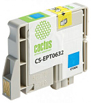 690122 Картридж струйный Cactus CS-EPT0632 T0632 голубой (10мл) для Epson Stylus C67/C87/CX3700/CX4100/CX4700